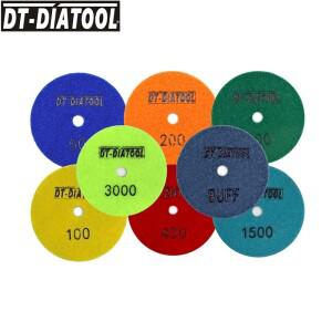 DT-DIATOOL 화강암 대리석 타일에 대 한 1pc 다이아몬드 연마 패드 세라믹 건조 유연한 수지 본드 샌딩 디
