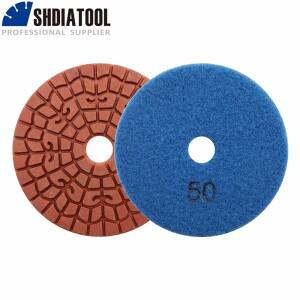 SHDIATOOL 6개입 직경100mm 연마 패드 호운 금속 습식 디스크 4인치 화강암 대리석 인조석