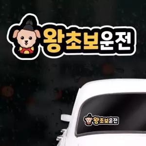 캐릭터 초보운전스티커 아이가타고있어요 왕초보운전