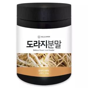 헬로우그린 국내산 3년근 도라지 가루 분말 200g(통)
