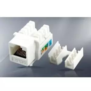 coms 키스톤잭 CAT5e 백색 모니터케이블 VGA 연장 선 RGB케이블