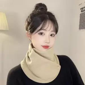 미니멀 여성 남성 따뜻한 방한용품 폴라 폴리스 똑딱이 넥 포인트