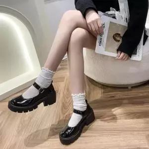 [M7] 여자 두꺼운굽 통굽 컨템포러리 펌프스 로퍼