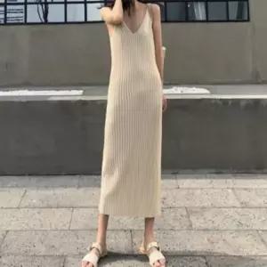 데일리 슬립룩 롱 원피스 나시 하객룩 링클