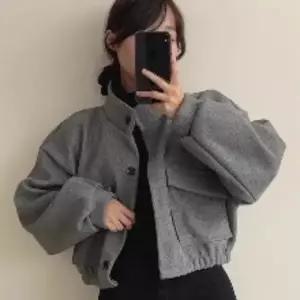 미니멀 여자 봄 아우터 3컬러 베이직 가오리핏 크롭 코트 미니멀