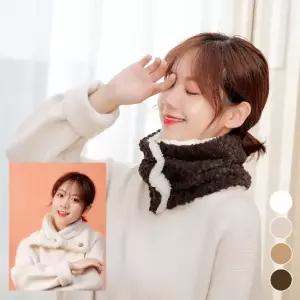 미니멀 파인애플퍼 투버튼 넥워머 ELS-130 옷자락 포인트