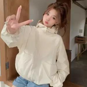 [옷자락]미니멀 메쉬안감 루즈핏 후드 바람막이 옷자락 포인트