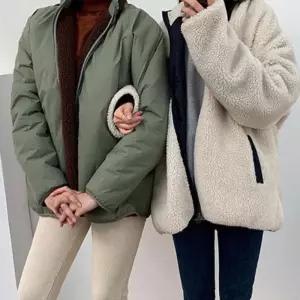 [M7] 여자 투웨이지퍼 양멸 덤블 리버시블 자켓