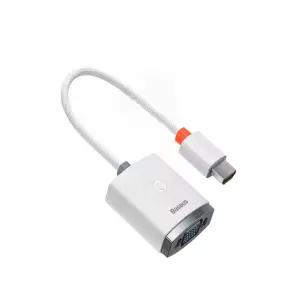 라온샵 HDMI-VGA 변환 케이블 젠더 화이트 모니터연결선