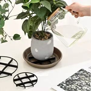 감성 플랜테리어 화분 통풍 받침대 세트 과습방지 물받침 12cm 15cm