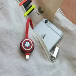 하노샵 전자기기 마블형 USB 케이블 1M 5핀 캐릭터케이블