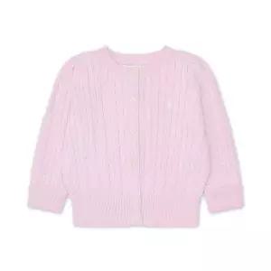 폴로 랄프 로렌 칠드런 미니 케이블 코튼 가디건 카디건-핑크 CWPOSWEF6820039-6