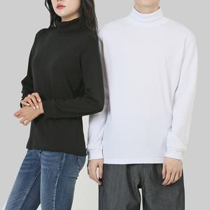 양면 반목 긴목 목티 남녀 긴팔 무지 목폴라 검정 흰색 차콜 터틀넥