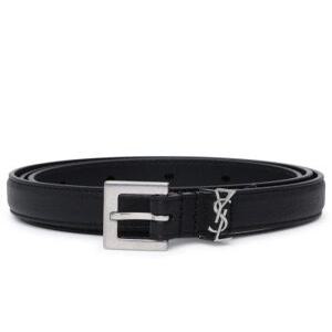 24FW 생로랑 가죽 벨트 612616BRM0E1000 Black