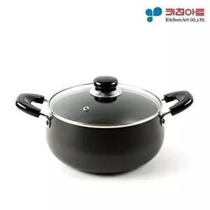 [셀러허브 1]키친아트 쥬노 블랙 경질냄비 양수 24cm 국냄비 찌개