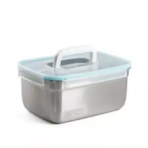 휴대용반찬 직사각용기 스텐 손잡이 밀폐용기 반찬 김치통 6000ml 냉장고수납 밀폐