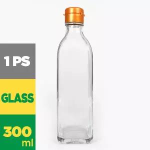 투명사각오일300 소캡 300ml 낱개 기름병 참기름 들기름 오일 용기