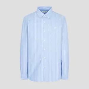 빈폴 25FW [BC5764C01Q] 옥스퍼드 변형 스트라이프 셔츠 -스카이 블루 461542