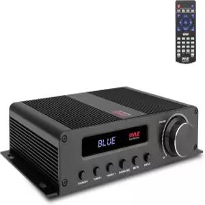 Pyle 무선 블루투스 홈 오디오 앰프 - 100W 5채널 시어터 파워 스테레오 수신기 서라운드 사운드 HDMI AUX