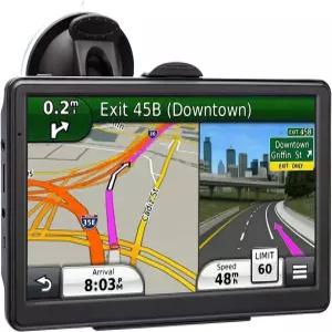 자동차용 GPS 내비게이션 2025 지도 7인치 터치스크린 음성 방향 안내 지원 속도 및 적색등 경고 사전