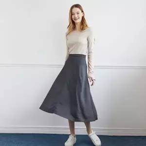 MOCCASOM 소프트 A라인 롱 스커트(MCF3-SK645) 2359735