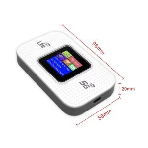 4G LTE 무선 라우터 WIFI 3000mAh 대형 배터리 LCD 화면 삽입 SIM 카드 4g
