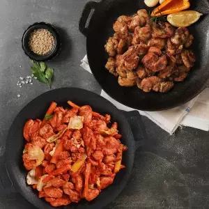 [NS홈쇼핑][당일제조] 순살 춘천닭갈비 500g x 2팩 + 간장닭갈비 500g x 2팩 외..[36209285]