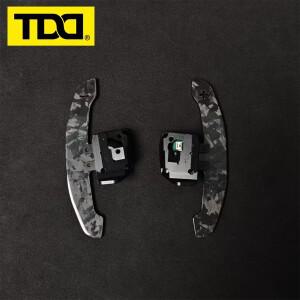 폭스바겐 골프 5 6 MK5 MK6 GTI CC 스티어링 휠용 TDD 4MM 광택 카본 파이버 마그네틱 패들 시프터