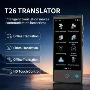T26 휴대용 스마트 음성 번역기 147개 언어 실시간 즉시 온라인 오프라인 비즈니스 여행용