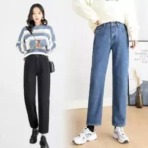 친절한탄씨 청바지 흑청 밴딩 연청 키작녀청바지 진청 가을 데님 팬츠 청바지 일자 청바지 남자청바지