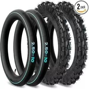 더트바이크 어 내부튜브 세트 6.4-25.4cm(2.5-1 F50 XR50 스즈키 DRZ70 JR50 PW50 호환