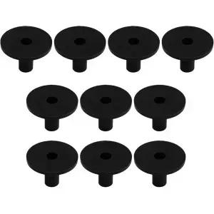 10개입 지브롤터 SC-19B 쇼트 플랜지 드럼 키트 심벌 슬리브 4개입 블랙