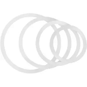 SUPVOX 4개 세트 화이트 드럼 뮤트 링 10 12 14 16인치 오버톤 감쇠 목표 제어 드롭온 비접착식 마운트