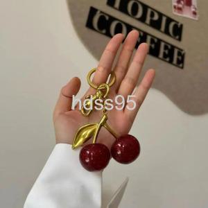 체리 키링 앵두 커플 악세사리 미니 우정 키체인 휴대폰 레드체리 펜던트