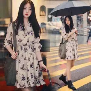 [M7] 여자 패턴 페미닌 쁘띠 플라워패턴 원피스