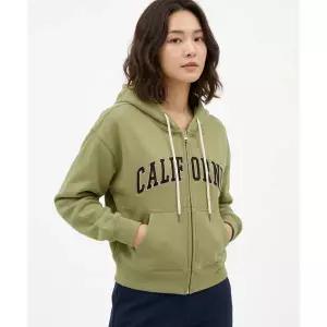 WHO.A.U Signature Patch Hood Zip-up(F) / WHMZG4911F