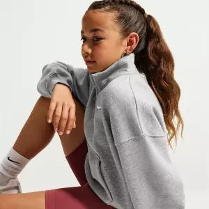 Nike 나이키 스포츠웨어 스튜디오 플리스 주니어(여아) 오버사이즈 1/4 지퍼