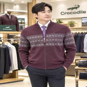 [크로커다일남성]아가페일 풀집업 가디건 PQKC3361783_SH