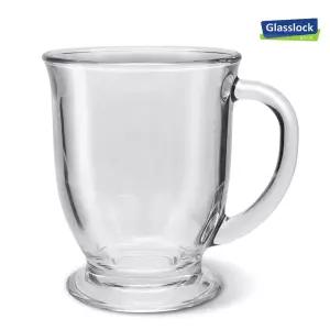 NEW 비너스머그컵 500ml 손잡이 투명 유리컵 홈카페 예쁜커피잔