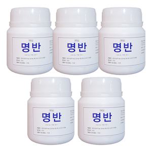 삼현제약 명반 180g  x  5통 백반 가루 뱀 퇴치 양서류 기피 손톱 발톱 봉숭아물 섬유 염료 매염제 캠핑 등