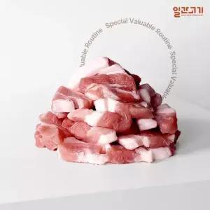 일간고기 [냉장] 국내산 한돈 후지 뒷다리살) 찌개용 500g