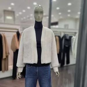 [시슬리]가디건형 인조 무스탕 (SALEC3461 아이보리)_DJ