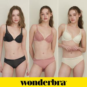 [Wonderbra] 에센셜 원더부스트 브라팬티 6종세트 샌드핑크+블랙+크림 WBW3O282904A_T
