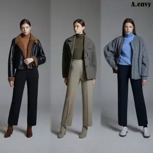[하프클럽/신세계]에이앤비 24FW 트리코트 개미허리 본딩팬츠 3종 SGWW