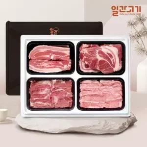 일간고기 [일간고기][냉장] 국내산 한돈선물세트 2호 2kg 삼겹살 목살 가브리살 항정살)