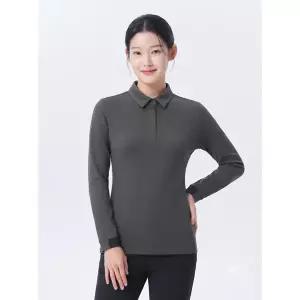 [하프클럽/마운티아]여성 기모 윈터카라티셔츠4 다크카키그레이_1MQTSW2504