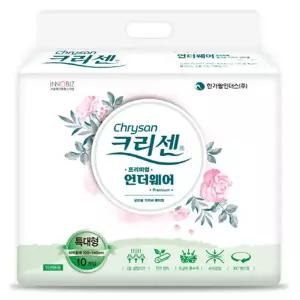 크리센 성인용기저귀 프리미엄 언더웨어(특대형) 80매 (10매x8팩)