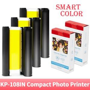 KP-108IN CP1500 소형 포토 프린터 키트 Canon KP-108IN RP-108 KP-36 KC-36 KL-36 인화지 6 인치 용 Wifi