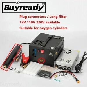 300bar 4500Psi 30Mpa 12V 110V 220V 사냥 다이빙 공기 PCP 펌프 자동차 펌프 압축기 오토바이 타이어에 대