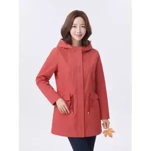 샤트렌 90사이즈특가 레드 허리 스트링 베이직 후드점퍼 HCBSJP801 446903
